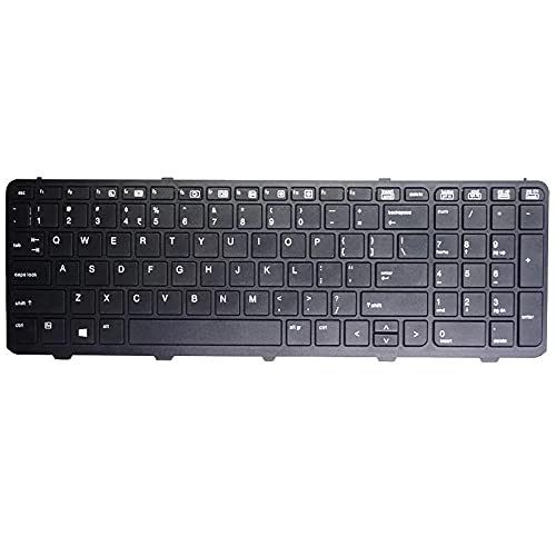 WISTAR Laptop Keyboard Compatible for HP ProBook 450 G0 450 G1 450 G2 455 G1 455 G2 470 G0 470 G1 470 G2 Series 721953-001 727682-001 90.4ZA07.L01 (with Frame)